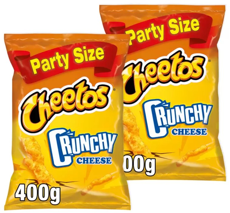 Cheetos Crisps Crunchy Cheese, 2 x 400g